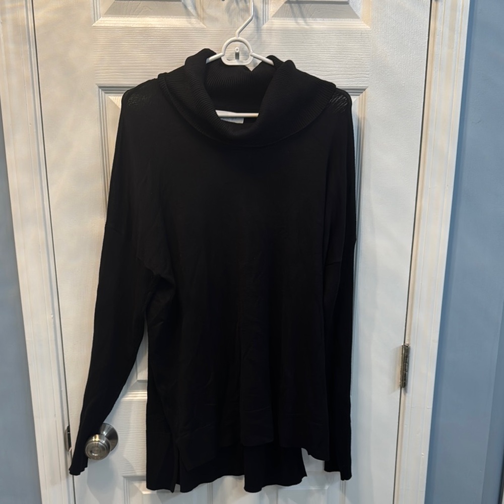 Black Cowl Neck Sweater